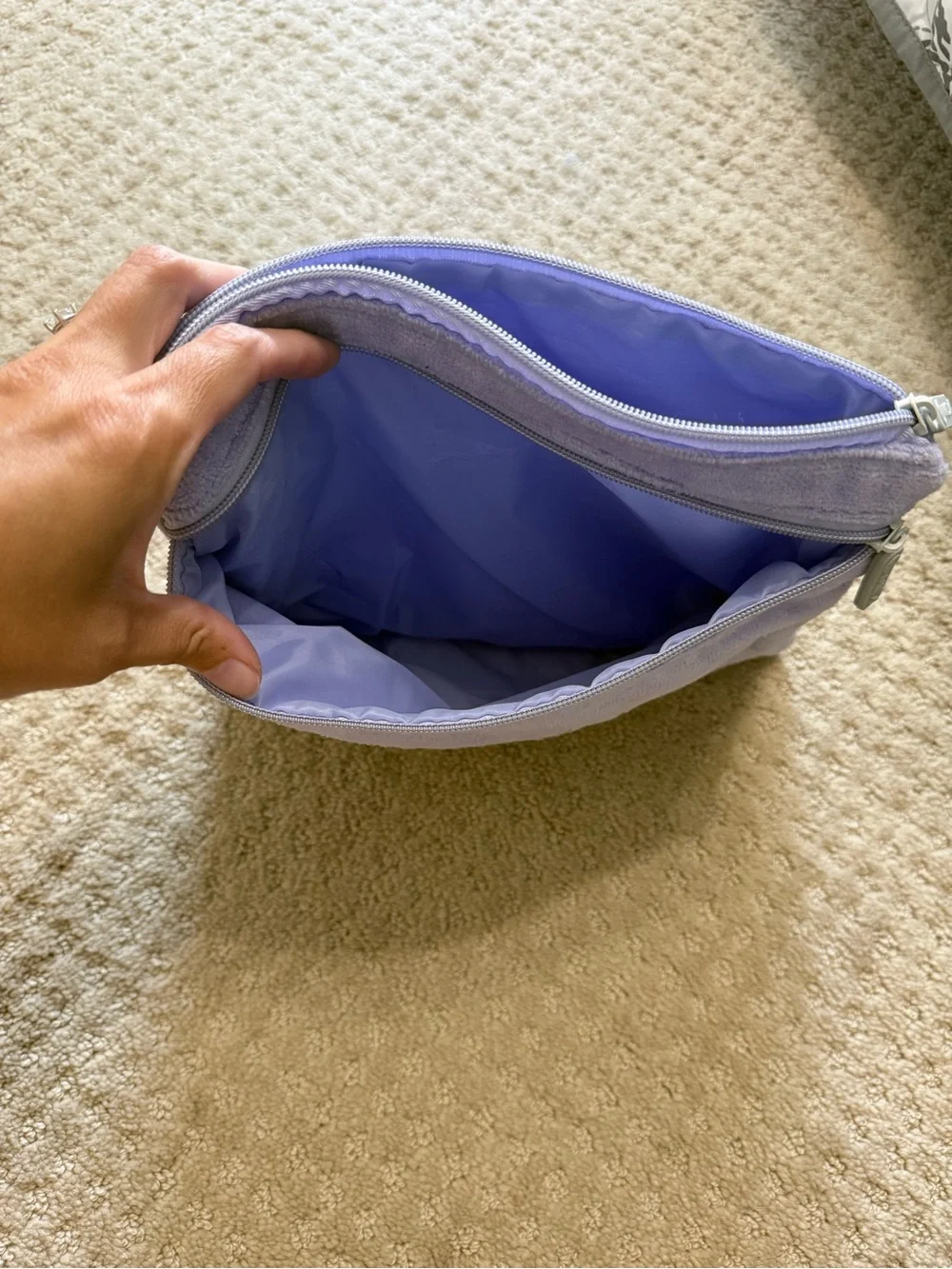 Purple Bikini Zippered Pouch